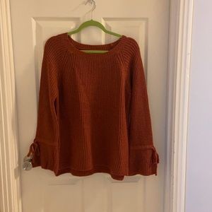 Burnt orange sweater